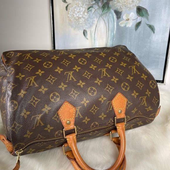 Authentic Louis Vuitton LV Hand Bag  Speedy 35 Browns Monogram 2603357 - Picture 9 of 16